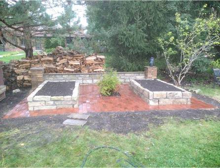 patio retaining wall